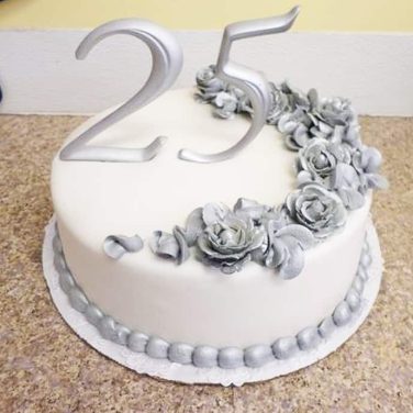25th Silver Jubilee Cake