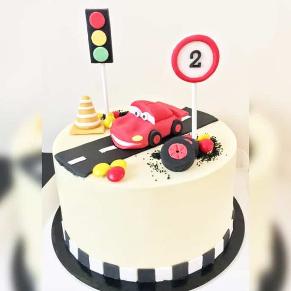 2nd Birthday Car Theme Cake