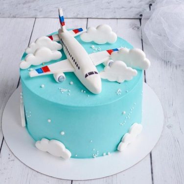Fondant Airplane Cake