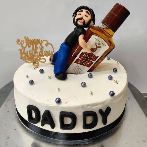 Dad Birthday Cake with Royal Stag Whiskey