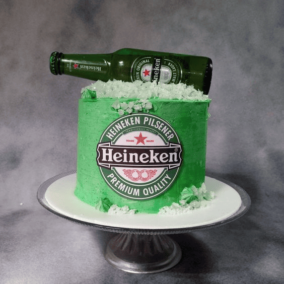 Heineken Birthday Cake