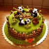 Happy Birthday Panda themed cake