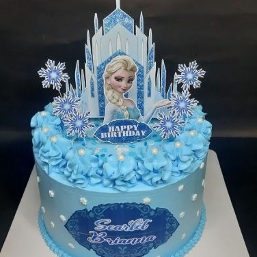 Frozen Theme Cream Cake