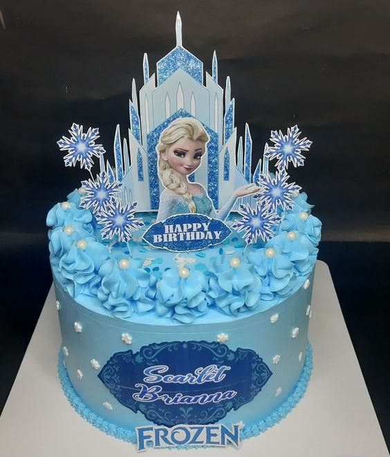 Frozen Theme Cream Cake