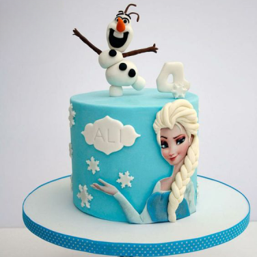 Olaf and Elsa Cake